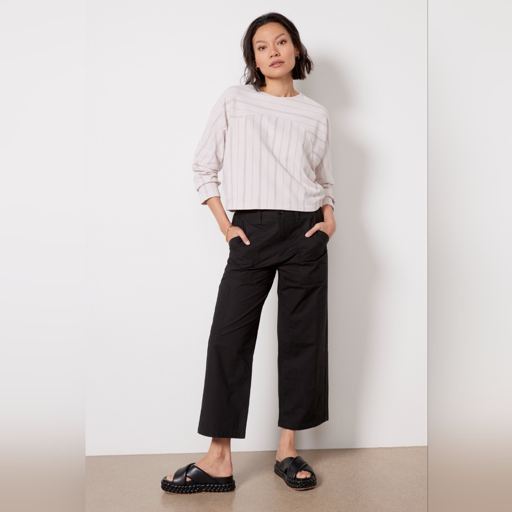Monroe Striped Seamed Sweatshirt